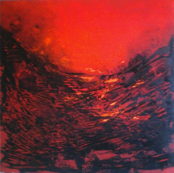 Zeitgenössisches Werk mit dem Titel « VOLCANIQUE », Erstellt von MIREILLE MAURY