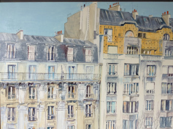 Zeitgenössisches Werk mit dem Titel « Immeuble de Paris », Erstellt von HUGHES DE LA TAILLE