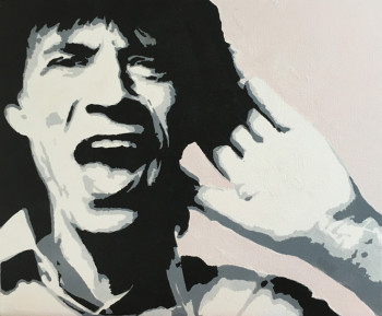 Zeitgenössisches Werk mit dem Titel « Mick jagger », Erstellt von STARD