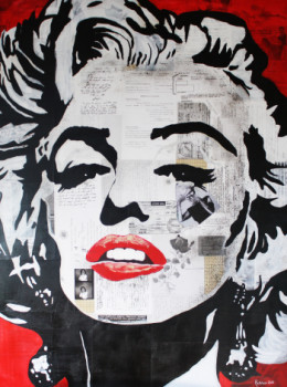 Zeitgenössisches Werk mit dem Titel « MARILYN MONROE «Fascination» », Erstellt von KATHLEENARTISTPRO