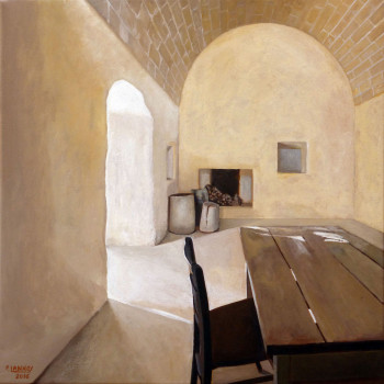 Zeitgenössisches Werk mit dem Titel « Intérieur N° 43 », Erstellt von PATRICE LANNOY