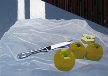 Zeitgenössisches Werk mit dem Titel « Pommes et reflets », Erstellt von STINCKWICH