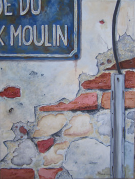 Zeitgenössisches Werk mit dem Titel « Rue du vieux moulin », Erstellt von PIERRE ROUANNE