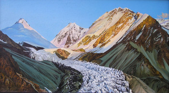 Zeitgenössisches Werk mit dem Titel « Peak de Four Glacier », Erstellt von GRACHOV VALERIY