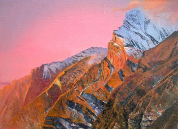 Zeitgenössisches Werk mit dem Titel « Gorge d'Annapurna », Erstellt von GRACHOV VALERIY