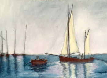 Zeitgenössisches Werk mit dem Titel « Tour du golfe », Erstellt von NELLY COUGARD