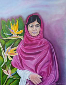 Zeitgenössisches Werk mit dem Titel « MALALA », Erstellt von ABERNARDO