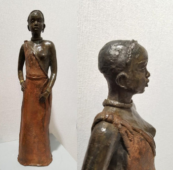 Zeitgenössisches Werk mit dem Titel « Jeune Ethiopienne », Erstellt von MARTINE LEE