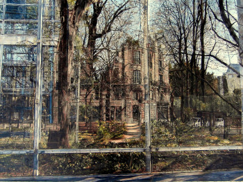 Zeitgenössisches Werk mit dem Titel « Conte Mirifique, fondation Cartier, huile sur lin, 61x46cm. 2015 », Erstellt von BORé IVANOFF