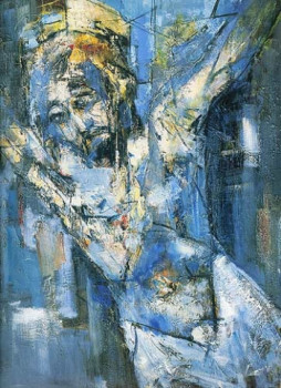 Zeitgenössisches Werk mit dem Titel « Le Christ en croix », Erstellt von PIERRE MALRIEUX