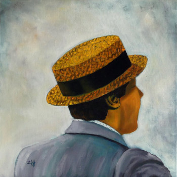 Zeitgenössisches Werk mit dem Titel « Chapeau / Hat / Cappello 22 », Erstellt von JEAN-FRANçOIS ZANETTE