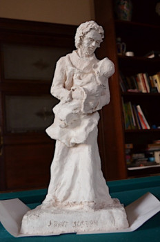 Zeitgenössisches Werk mit dem Titel « Saint Joseph (statuette) », Erstellt von PHILIPPE LE MONIES DE SAGAZAN