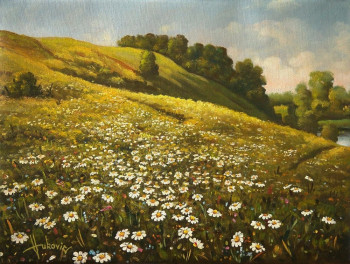 Zeitgenössisches Werk mit dem Titel «   Daisies », Erstellt von DUSAN VUKOVIC