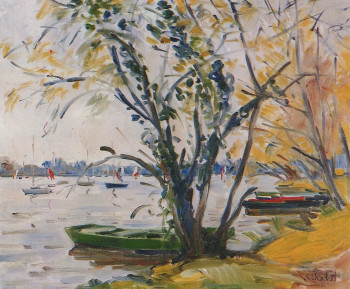 Zeitgenössisches Werk mit dem Titel « Bord de l'Erdre », Erstellt von JEAN CHABOT