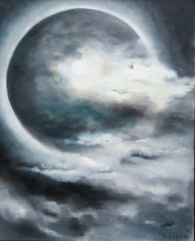 Zeitgenössisches Werk mit dem Titel « La lune », Erstellt von MARLEEN MELENS