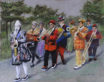 Zeitgenössisches Werk mit dem Titel « Fanfare », Erstellt von CORINNE QUIBEL