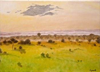 Zeitgenössisches Werk mit dem Titel « Savane », Erstellt von MARIANNE LYNCH