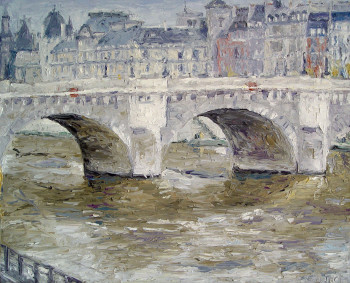 Zeitgenössisches Werk mit dem Titel « 79 Le pont Neuf », Erstellt von CHRISTIAN RENARD