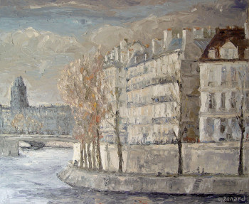 Zeitgenössisches Werk mit dem Titel « 91 Quai d'Orleans », Erstellt von CHRISTIAN RENARD