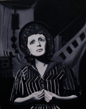 Zeitgenössisches Werk mit dem Titel « Portrait d' Edith PIAF », Erstellt von BOUTIN