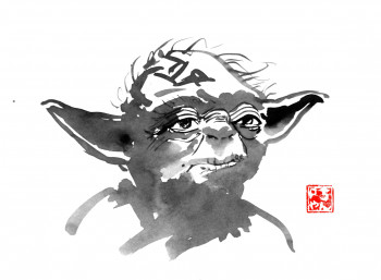 Zeitgenössisches Werk mit dem Titel « yoda », Erstellt von PECHANE SUMIE