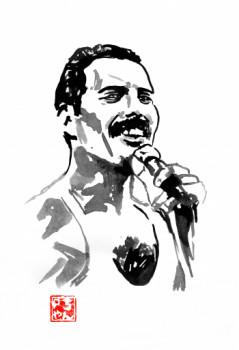 Zeitgenössisches Werk mit dem Titel « freddie mercury 1 », Erstellt von PECHANE SUMIE