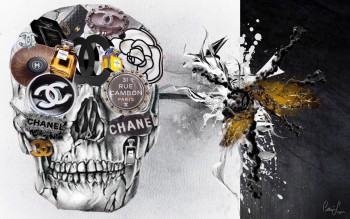 Zeitgenössisches Werk mit dem Titel « Skull chanel », Erstellt von CATHERINE LEMPEREUR