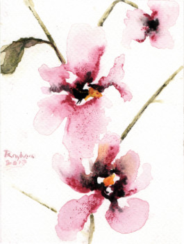 Zeitgenössisches Werk mit dem Titel « Aquarelle 3495 », Erstellt von RAYHANA MOALEMI