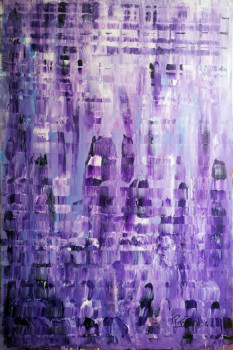 Zeitgenössisches Werk mit dem Titel « Purple rain », Erstellt von PATRICK JOOSTEN