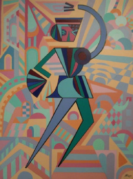 Zeitgenössisches Werk mit dem Titel « Danseuse 1 », Erstellt von JACQUELINE GROUT