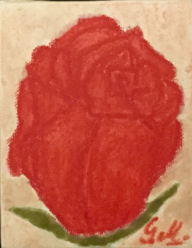 Zeitgenössisches Werk mit dem Titel « "Roses pour la vie " 2 », Erstellt von GRATIELA LIONTE