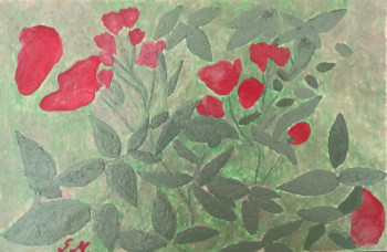 Zeitgenössisches Werk mit dem Titel « "Roses pour la vie " 3 », Erstellt von GRATIELA LIONTE