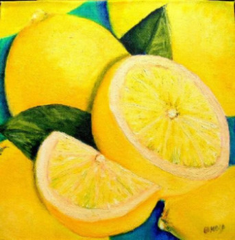 Zeitgenössisches Werk mit dem Titel « Citrons », Erstellt von ARNOLD