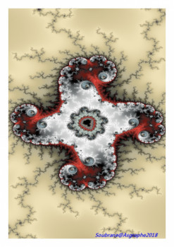 Zeitgenössisches Werk mit dem Titel « CREATION  FRACTALE  2018  N6 », Erstellt von ASGRAPHE2023