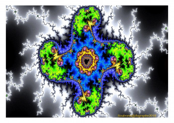 Zeitgenössisches Werk mit dem Titel « CREATION  FRACTALE  2018  N7 », Erstellt von ASGRAPHE2023