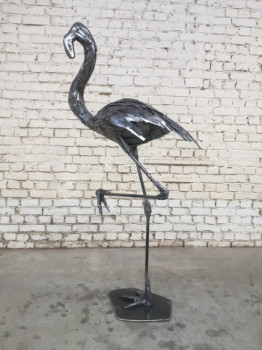 Zeitgenössisches Werk mit dem Titel « Flamingo' », Erstellt von GIANI DESMET