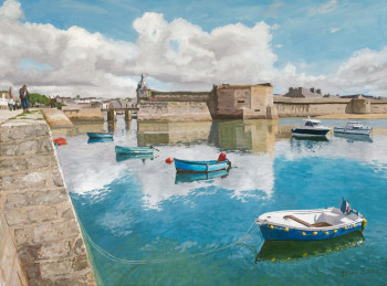 Zeitgenössisches Werk mit dem Titel « Concarneau », Erstellt von MARC ETIEN