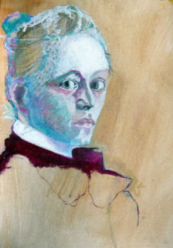 Zeitgenössisches Werk mit dem Titel « Hélène  Schjerfbeck », Erstellt von ROSEMAY