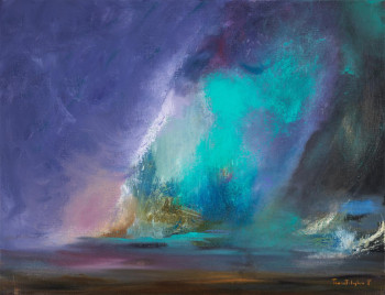 Zeitgenössisches Werk mit dem Titel « Ciel mer et orage », Erstellt von TCHARTILOGLOU FRANCOISE