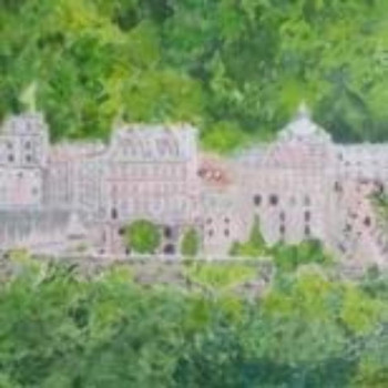 Zeitgenössisches Werk mit dem Titel « Heidelberg - château », Erstellt von FRANCIS MICHOT