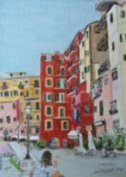 Zeitgenössisches Werk mit dem Titel « Camogli », Erstellt von FRANCIS MICHOT