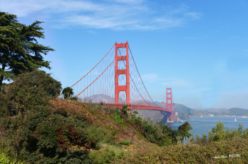 Zeitgenössisches Werk mit dem Titel « GOLDEN GATE BRIDGE », Erstellt von JEAN-MARC PHILIPPE