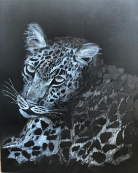 Zeitgenössisches Werk mit dem Titel « leopard », Erstellt von MELICOLOR