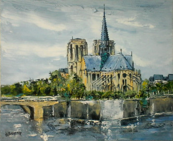 Zeitgenössisches Werk mit dem Titel « Notre Dame de Paris   », Erstellt von DANIEL BRUNEAUX