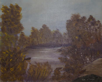 Zeitgenössisches Werk mit dem Titel « La rivière », Erstellt von KYNA DE SCHOUëL