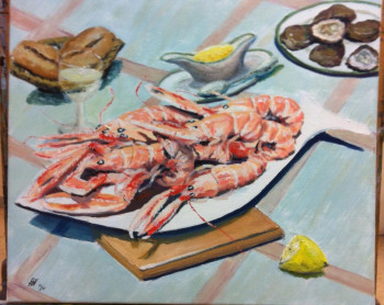 Zeitgenössisches Werk mit dem Titel « LES LANGOUSTINES », Erstellt von PHILIPPE NEGRE