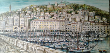 Zeitgenössisches Werk mit dem Titel « Sète, le port de plaisance », Erstellt von FARRUGIA