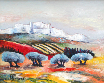 Zeitgenössisches Werk mit dem Titel « les baux de provence », Erstellt von PATRICK LEMIERE