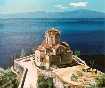 Zeitgenössisches Werk mit dem Titel « Ohrid », Erstellt von ANDRé FEODOROFF