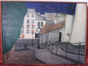 Zeitgenössisches Werk mit dem Titel « Montmartre », Erstellt von THIERRY DILIEN